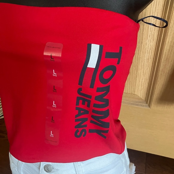 Tommy Jeans Red Tube Top - Picture 2 of 2